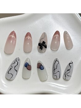 ララネイル(LALA nail)/2月定額デザイン
