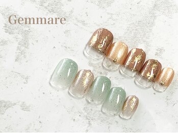 ジェンマーレ 二子玉川店/透け感春夏ネイル