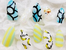 手描きサマーネイル♪