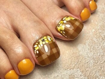 オーラリー ネイル アート メゾン(ORRERY nail art maison)/フット / ギンガム