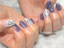 プリンセスネイル(Princess nail)/クリアネイビー×ツイード9,200