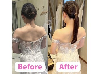 ボディキュア ブライダル美容整体 大阪梅田/姿勢改善で背中スッキリ◎/関西