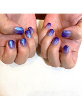 ハーティーネイル hearty nail 溝の口店/クール☆パープルネイル