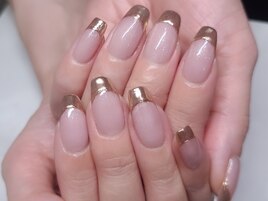 ミラーフレンチネイル☆