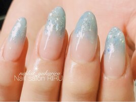 シェルグラデーションネイル