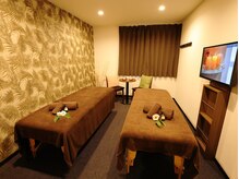 ラオンのほぐしの雰囲気（ホテル個室を利用◎同じ時間、同じお部屋でペア予約が可能です♪）