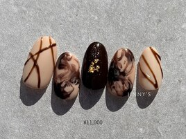 ¥11000 バレンタインネイル