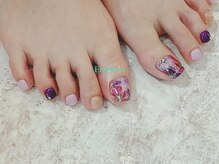 フランセス(Frances)/フット　手描きお花アート