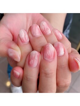 トータルサロン 白べぇーっ プラス/☆桃ネイル☆