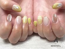 ネコ ネイル(NEKO NAIL)/ちぐはぐネイル