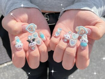 ノレネイル(nore nail)/キャラ ガーリーネイル