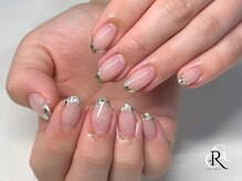 クレージュネイル(CRG NAIL)/定額　ガラスフレンチ
