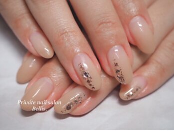 ベリス(Bellis.)の写真/ジェル初めて！仕事柄控えめ！控えめデザインから！そんな方にオススメなシンプルデザインお任せください★