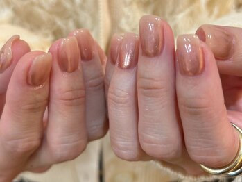 and w/Laque mini/*ミラーグラデーションネイル*