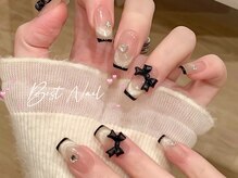 Best Nail 銀座店【ワンホンネイル・スカルプ・パラジェル・上品ジェルネイル】/リボンネイル