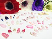 ネイルアンドアイラッシュ ボネール 銀座店(lash Bounail)/デザイン豊富　塗りかけ