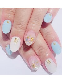 シェルグラデーションネイル