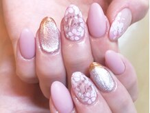 ネイルマジック 仙台一番町店(NAIL MAJIC)/手描きフラワーネイル
