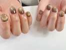 brownマグネットネイル