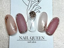 ネイルクイーン(Nail Queen)/ピンクミラーネイル♪¥8800