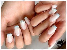 バニーラッシュ(Bunny Lash)/【柔らかフレンチネイル】