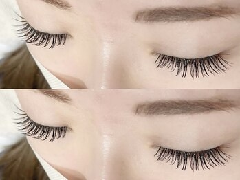 レミア 戸塚(REMIA)の写真/【圧倒的持ち×高密度★ダブルフラットラッシュ】少ない本数でもボリュームUP！負担を最小限に抑えます◎