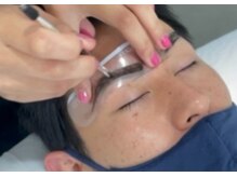 アンジェリック 錦糸町テルミナ店(Angelic)/メンズ眉毛ワックス工程２