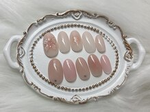 ジェムネイル(gem nail)の雰囲気(≪定額¥5980》大人ピンクネイルがオススメお色変えも可能)