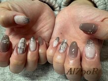 アズール(A/ZOOR)/チェック柄ネイル