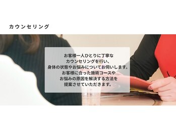 リ リーフ(Re.leaf)/【施術の流れ】カウンセリング