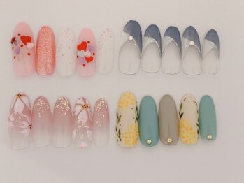 ネイルサロンアンドジュエリー アリュール(ALLURE)/3月定額デザインC(¥6370）