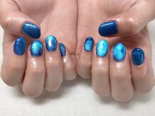 アルティノ ネイル ガーデン(altino nail garden)/マグネット×ブルー