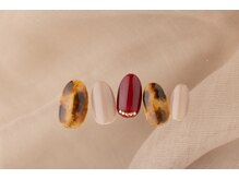 エムスラッシュ ネイル センター北店(M.SLASH)/秋ネイル べっ甲