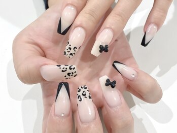 サロン ド リリー(salon de Lily)/《パラジェル》ヒョウ柄ネイル