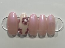 ジョアネイル(JOA Nail)/シンプル/花/パール/ピンク/春