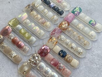 エルネイル バイ ファースト(el.NAIL by1st)の写真/見えない足元もオシャレに♪シンプルお洒落なワンカラーから定額デザインコースまでご用意あり◎