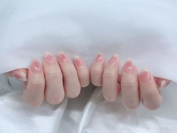 officeネイルチークネイル