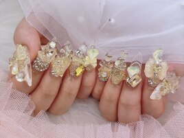 パーツネイル 黄色ネイル