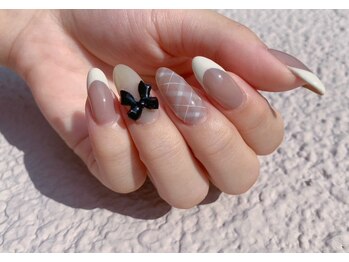 秋冬チェックベース有フレンチ