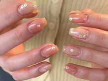 and &nbsp;w/Laque mini/＊ホログラムフラワーネイル＊