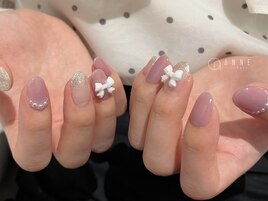 【パラジェル】リボンネイル