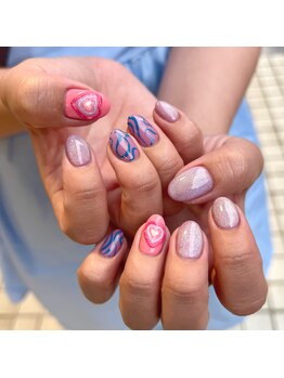 Mネイルアンドカフェ シェレステ/海外風