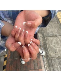 王道フレンチネイル