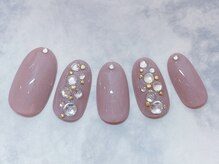 ネイルサロン ウィル 恵比寿(will)/ストーンアートワンカラー