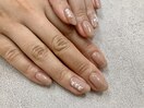 シンプルパールネイル