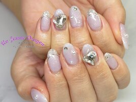 【自爪ネイル】春ネイル