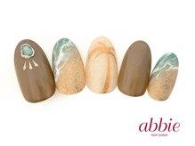 ネイルサロン アビー 宮益坂店(abbie)/波打ち際ネイル¥14300