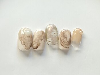 ユノ フィオーレ(Juno fiore)/インクお花ネイル