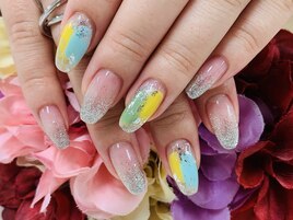【ほり】塗りかけネイル