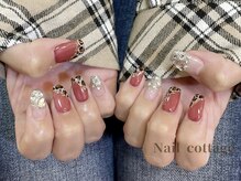 ネイルコテージ(Nail cottage)/レオパードネイル　￥9900
